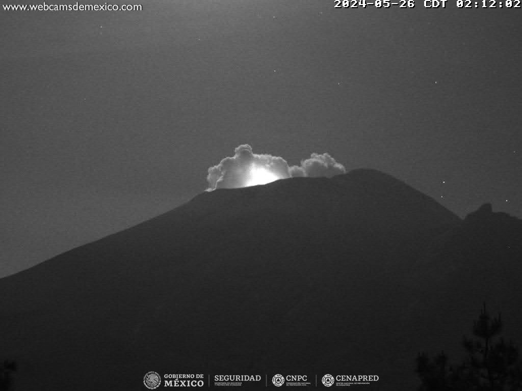 Popocatépetl registra 32 exhalaciones y 191 minutos de tremor