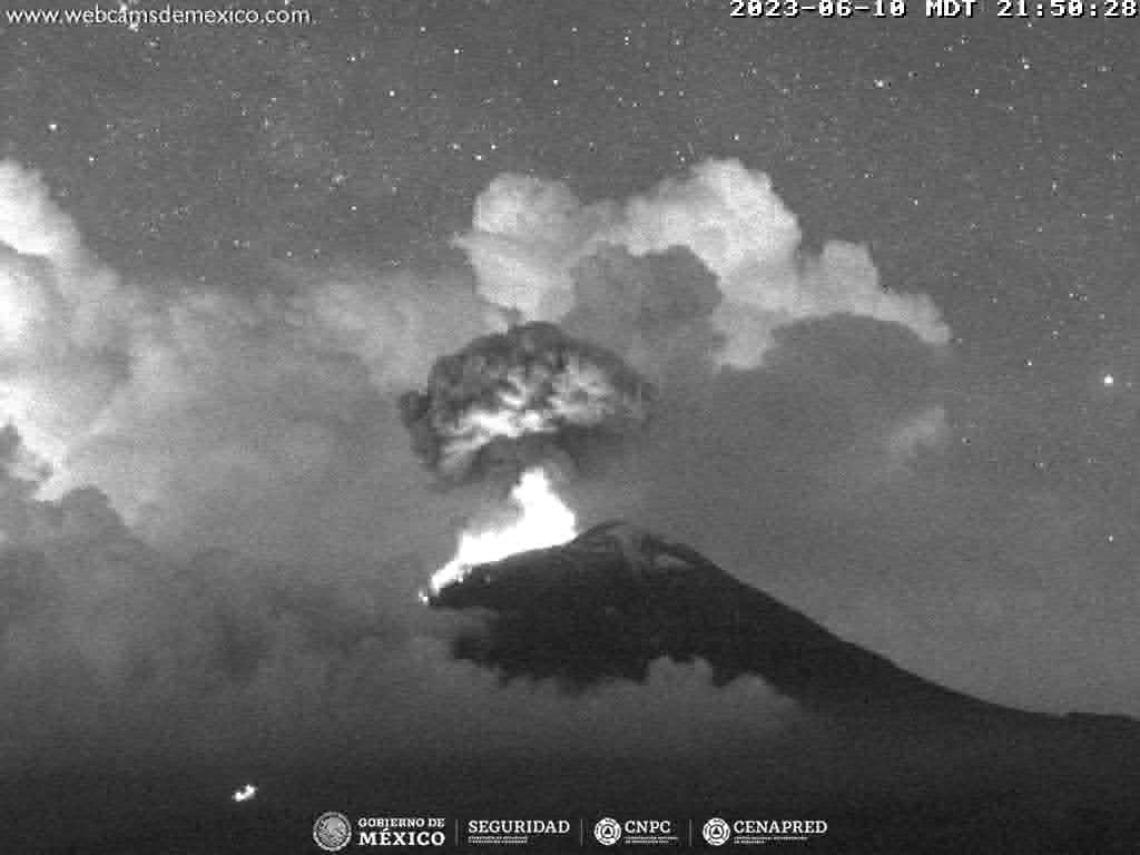 Popocatépetl registra 4 explosiones en las últimas 24 horas