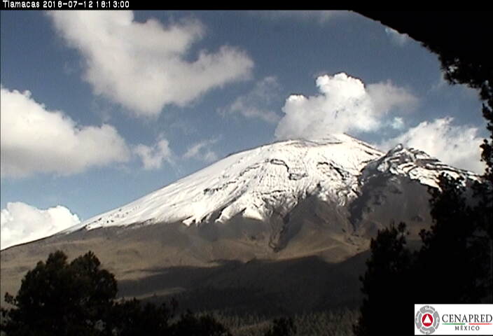 Registra Cenapred 27 exhalaciones y sismo del Popocatépetl