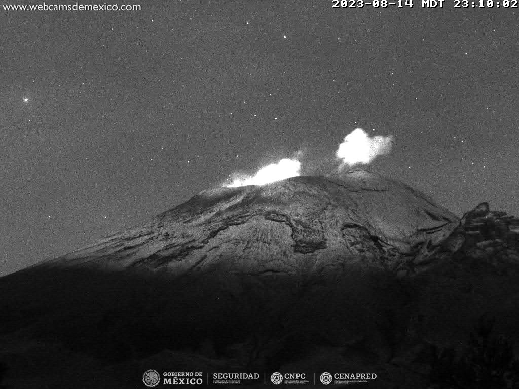 Popocatépetl registra 33 exhalaciones y un sismo volcanotectónico