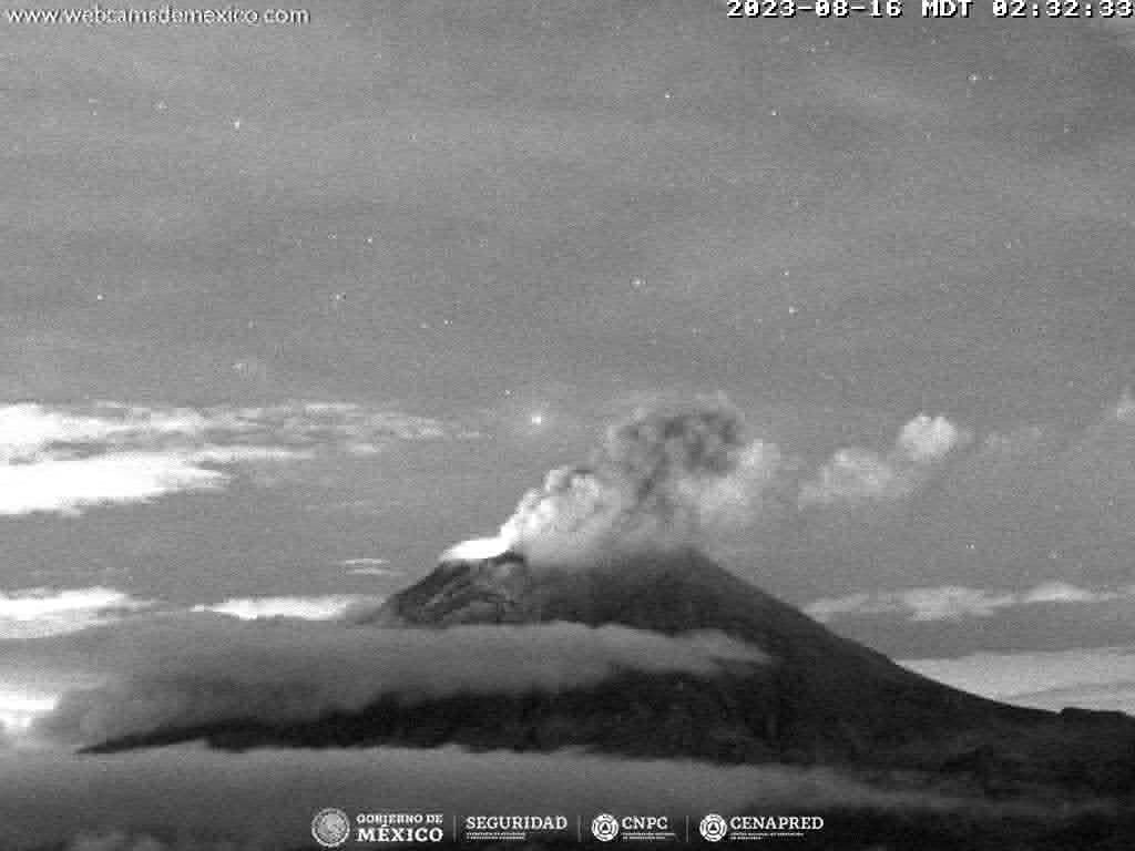 Popocatépetl registra 27 exhalaciones y dos explosiones