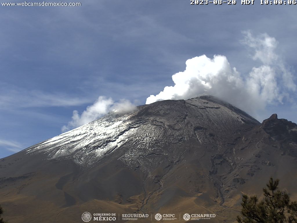 Popocatépetl solo registra 53 exhalaciones en 24 horas