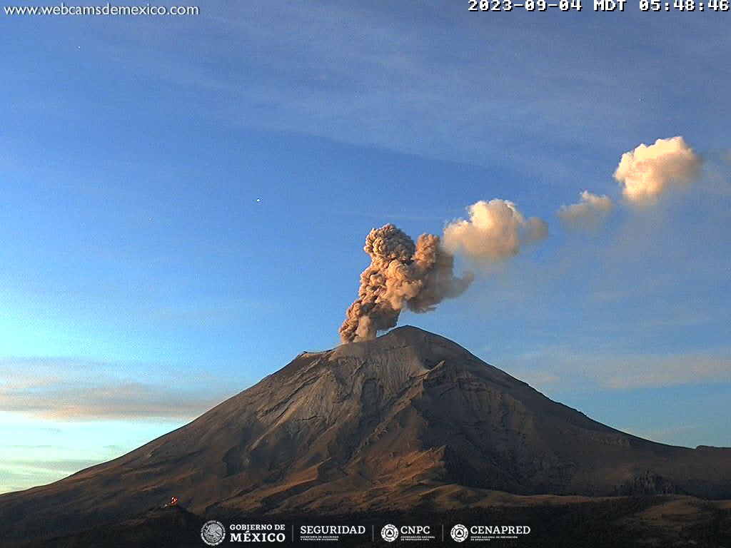 Popocatépetl registra 81 exhalaciones y una explosión