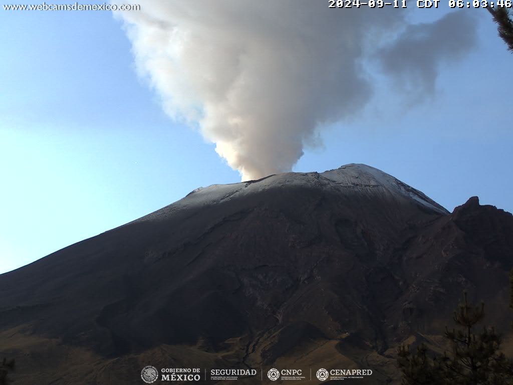 Popocatépetl, en calma; se registran solo 18 exhalaciones en 24 horas