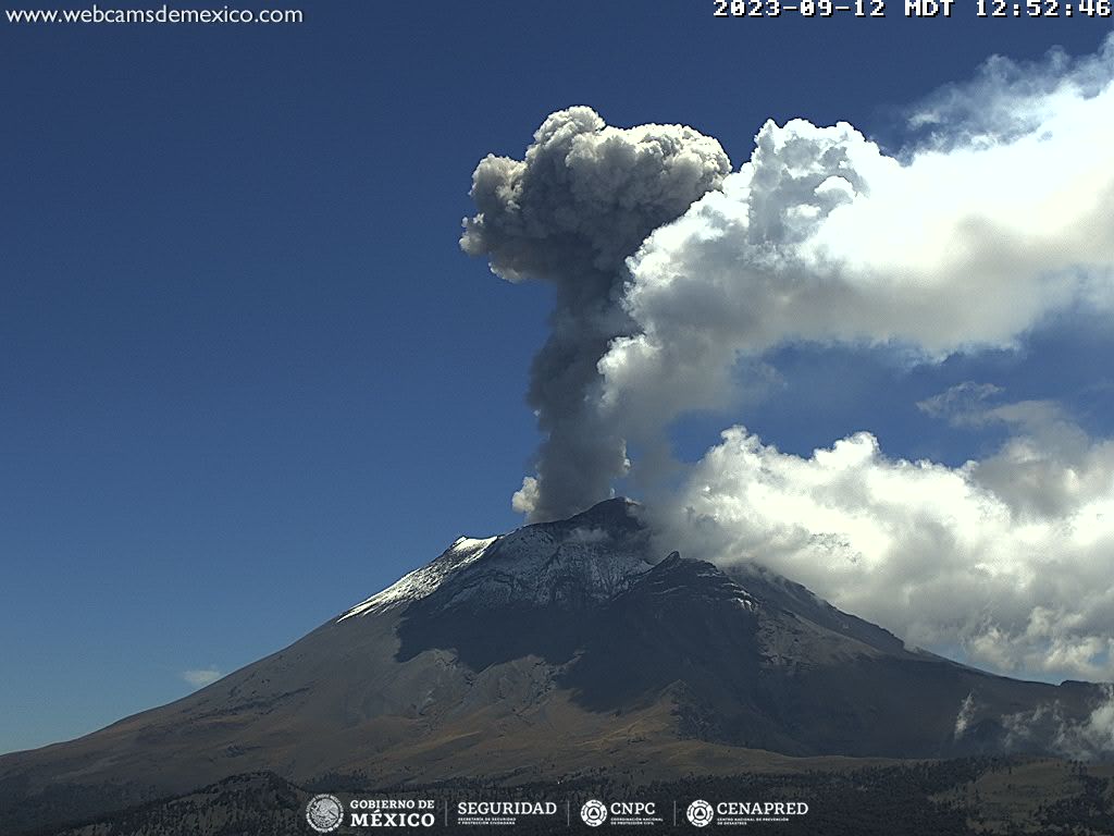 Popocatépetl registra solo 24 exhalaciones y una explosión