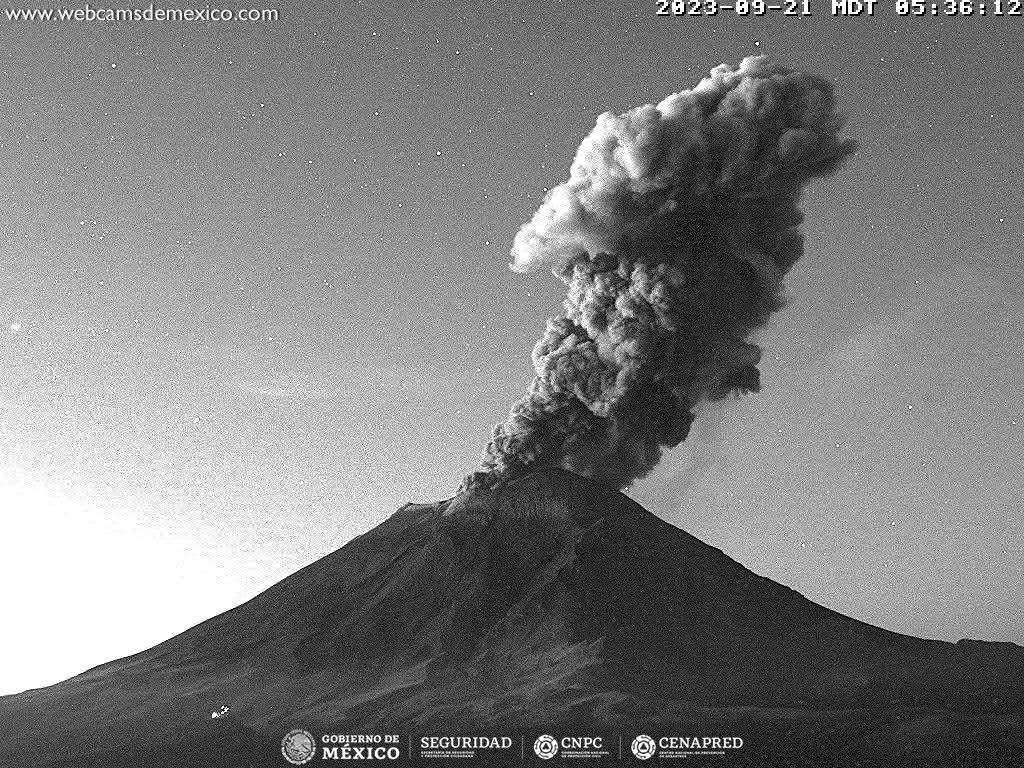 Popocatépetl incrementa actividad y registra 201 exhalaciones en 24 horas
