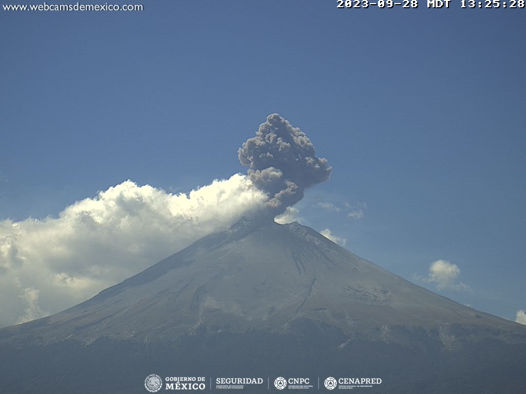 Popocatépetl registra 426 exhalaciones en 24 horas