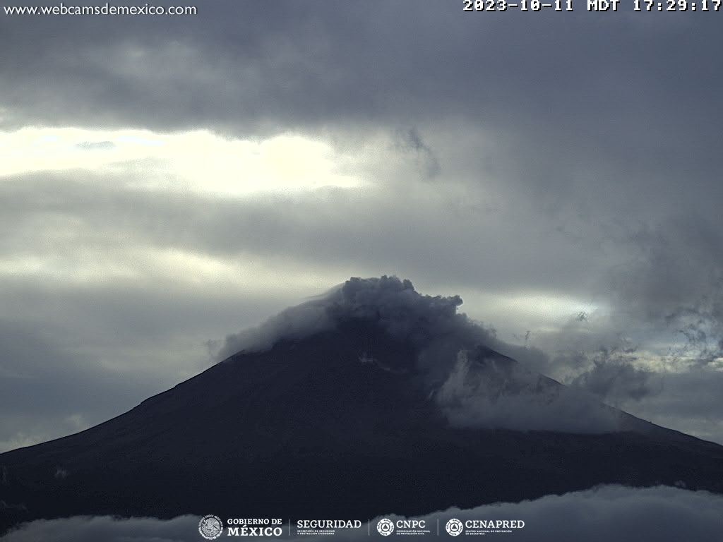 Popocatépetl registra 112 exhalaciones en 24 horas