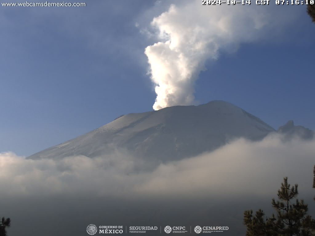 Popocatépetl aumenta actividad y registra 89 exhalaciones