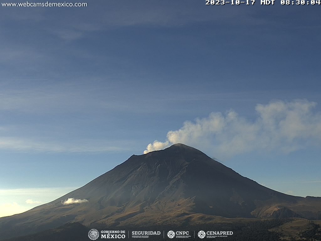 Popocatépetl anda muy activo; se detectan 402 exhalaciones