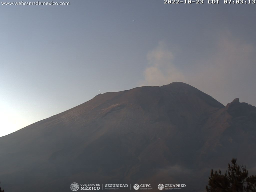 Popocatépetl registra 27 exhalaciones en 24 horas