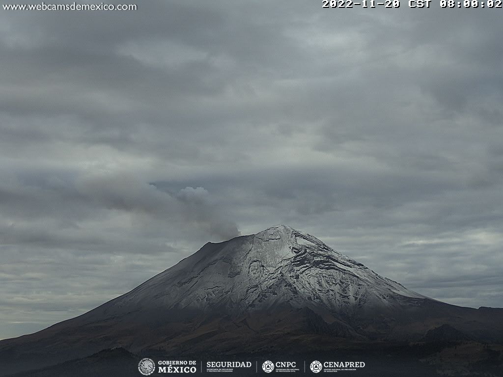 Popocatépetl registra gran actividad con 128 exhalaciones en 24 horas