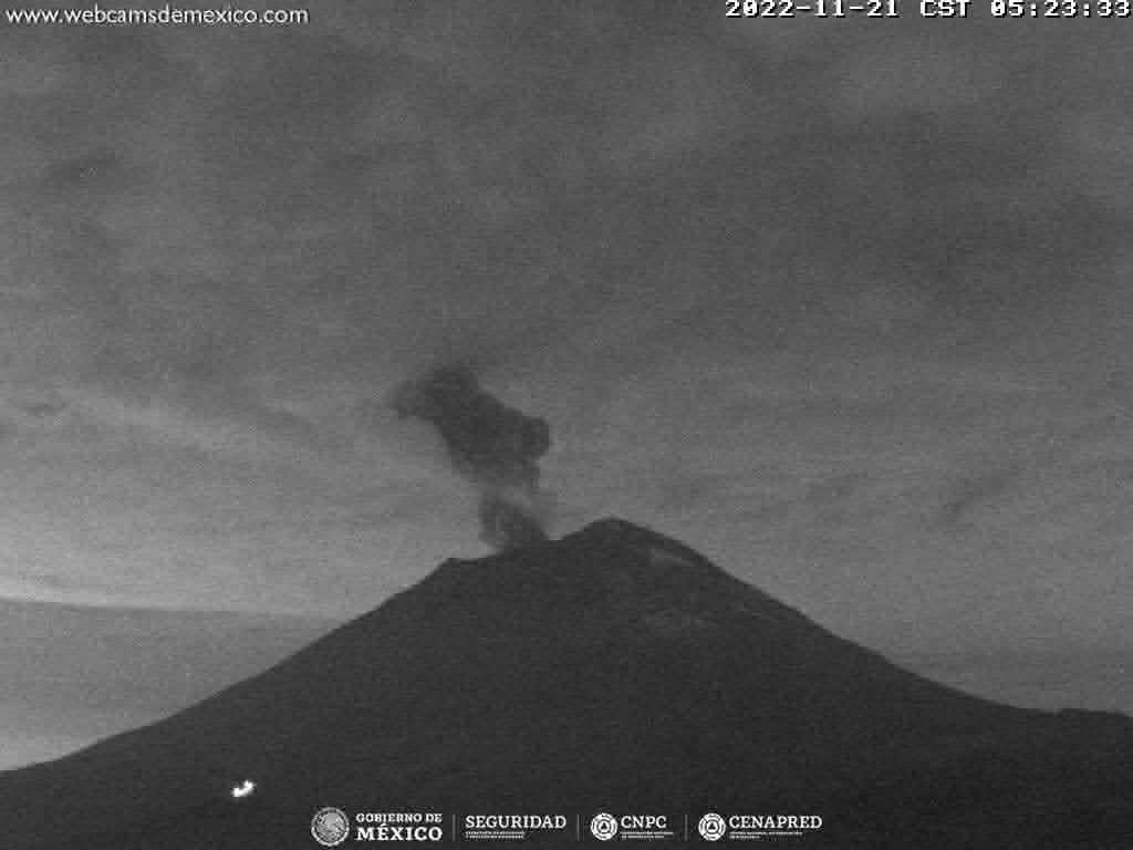 Popocatépetl registra 79 exhalaciones en 24 horas