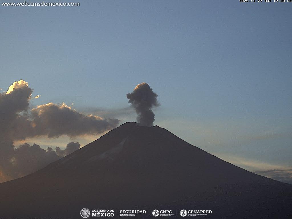 Popocatépetl registra 88 exhalaciones en 24 horas