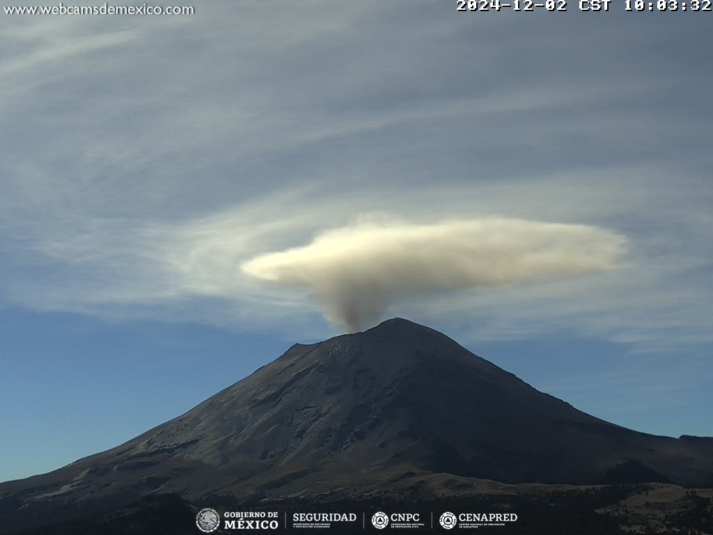 Popocatépetl registra solo 23 exhalaciones en 24 horas