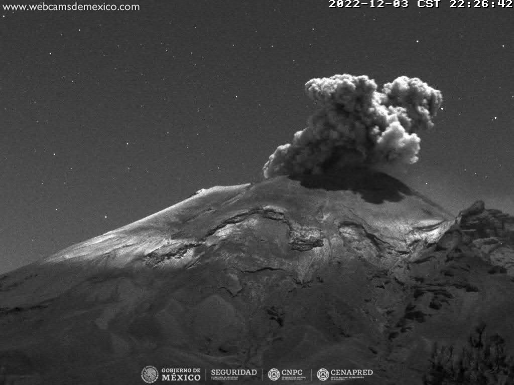 El Popocatépetl registra 64 exhalaciones en 24 horas