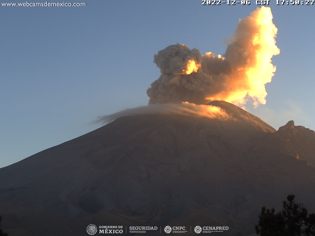 Popocatépetl, a todo lo que da; emite 130 exhalaciones en 24 horas