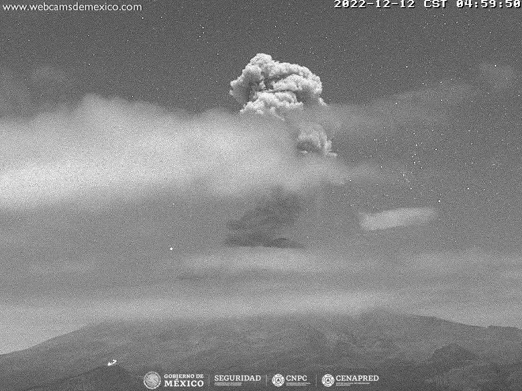 Popocatépetl registra 127 exhalaciones en 24 horas