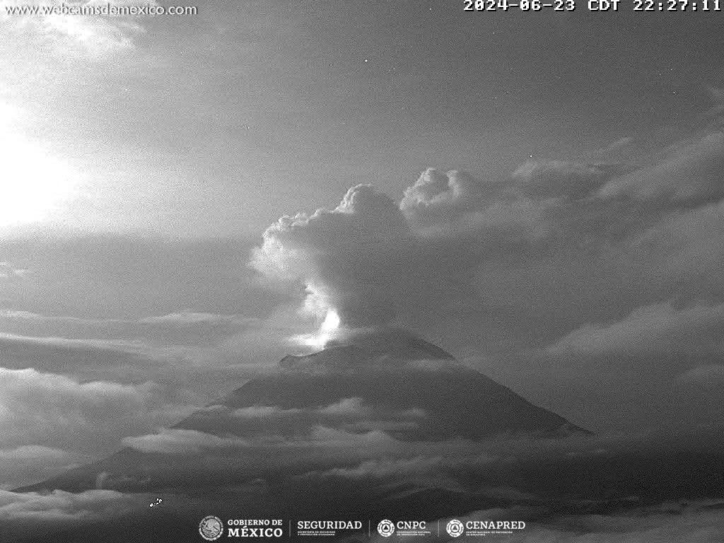 Popocatépetl, muy en calma con solo 5 exhalaciones en 24 horas