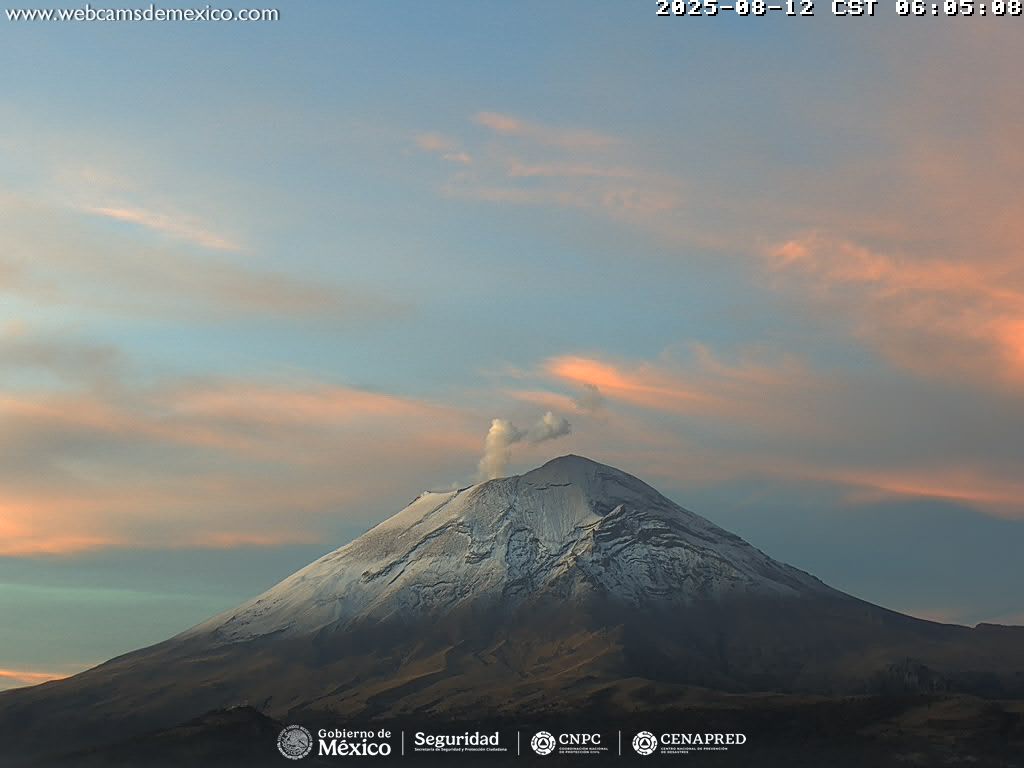 Popocatépetl registra 38 exhalaciones y 594 minutos de tremor