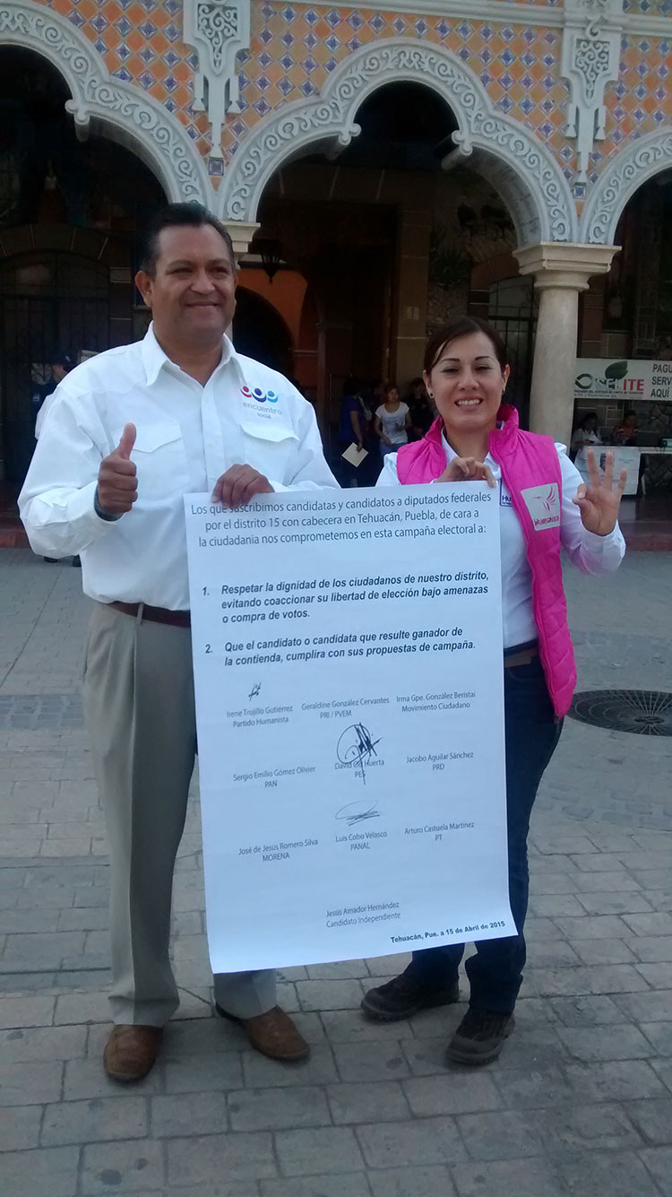 Pactan candidatos de Tehuacán contra compra de votos