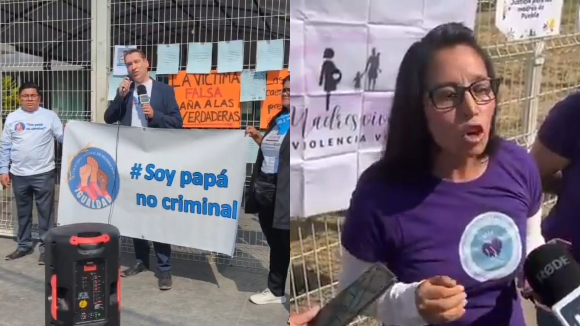 En Puebla, activistas se dividen por presunto caso de violencia vicaria