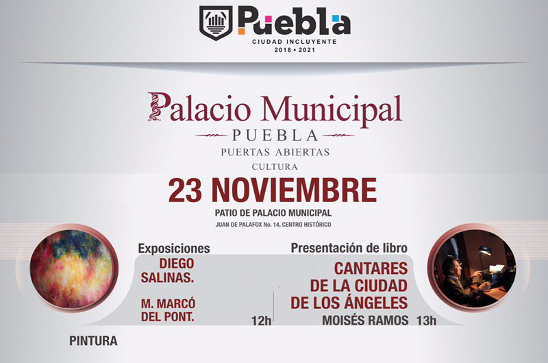 Literatura y teatro este sábado de Puertas Abiertas en Puebla
