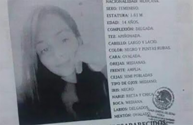 Paola de 14 años desapareció en Tlahuapan