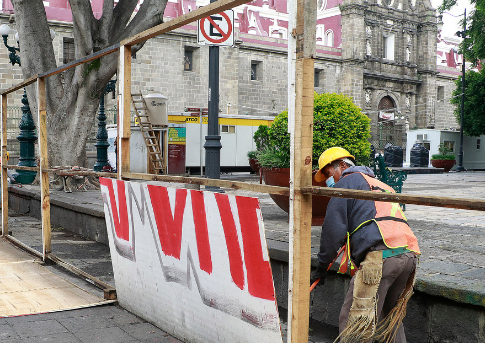 Trabajos en el zócalo de Puebla concluirán en septiembre: IMPLAN