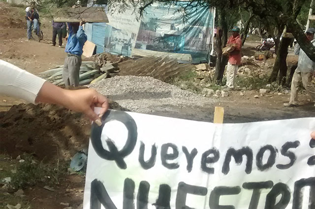 Protestan en Tehuacán por construcción de fraccionamiento