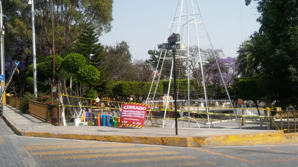 Por contingencia sanitaria clausuran parques de Tecamachalco 