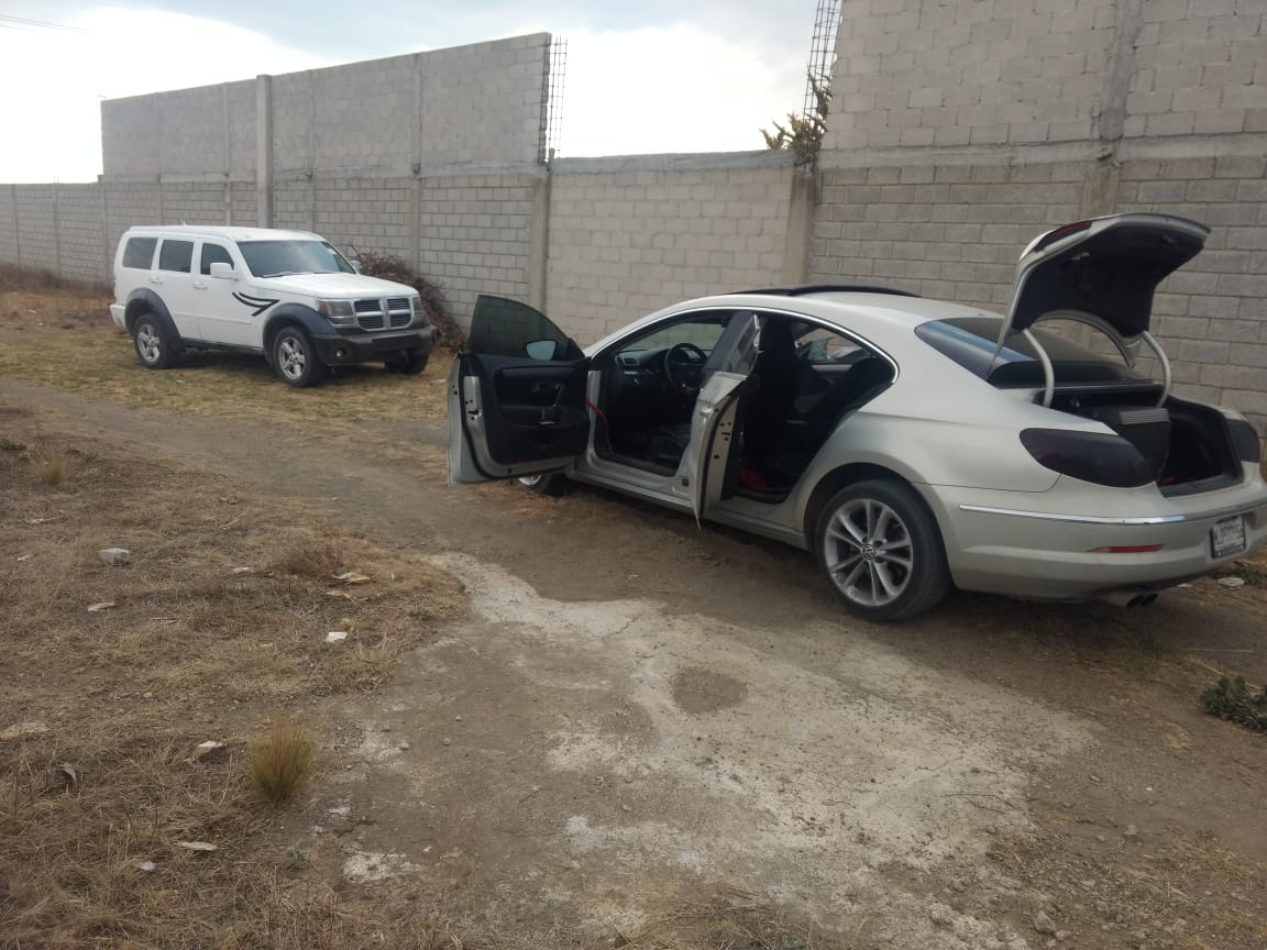 Recuperan vehículos con los que operaba banda de asaltantes en Serdán