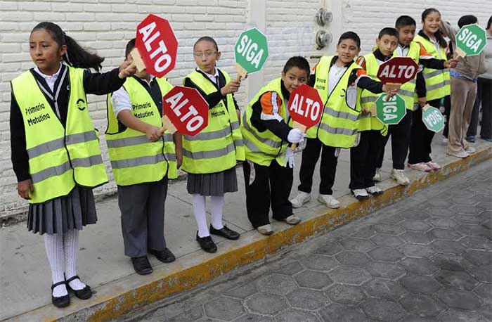 Patrullas Escolares agilizan el tránsito en San Pedro Cholula