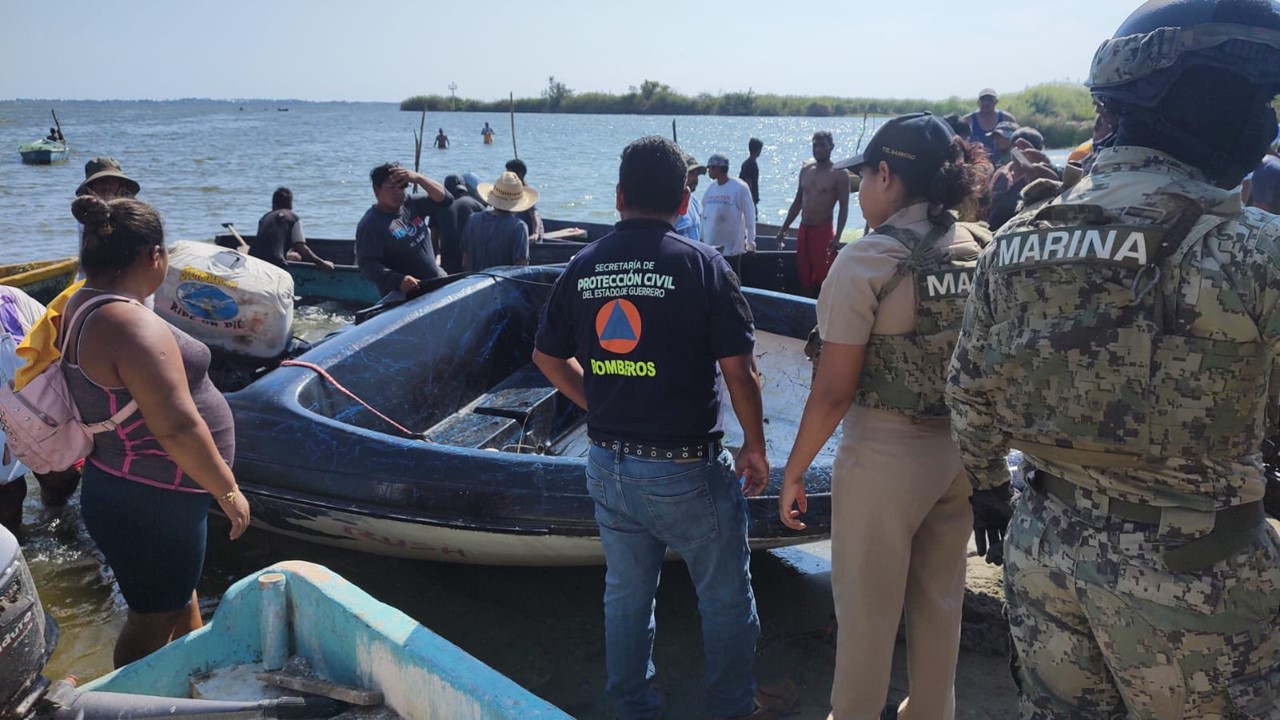 Dos muertos deja volcadura de lancha en Laguna de Coyuca, Guerrero