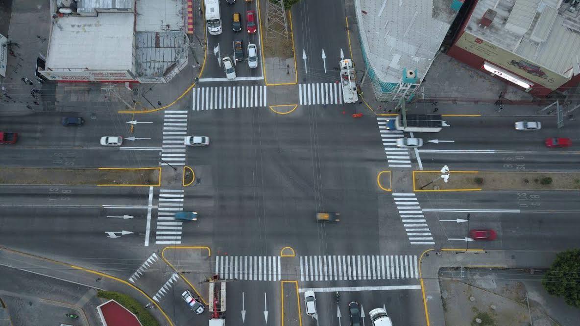 El ayuntamiento de Puebla brinda mayor seguridad a peatones con rehabilitación de vialidades