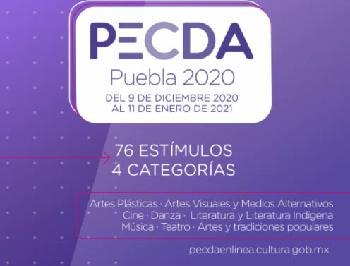 Emiten convocatoria para estímulos a artistas poblanos PECDA