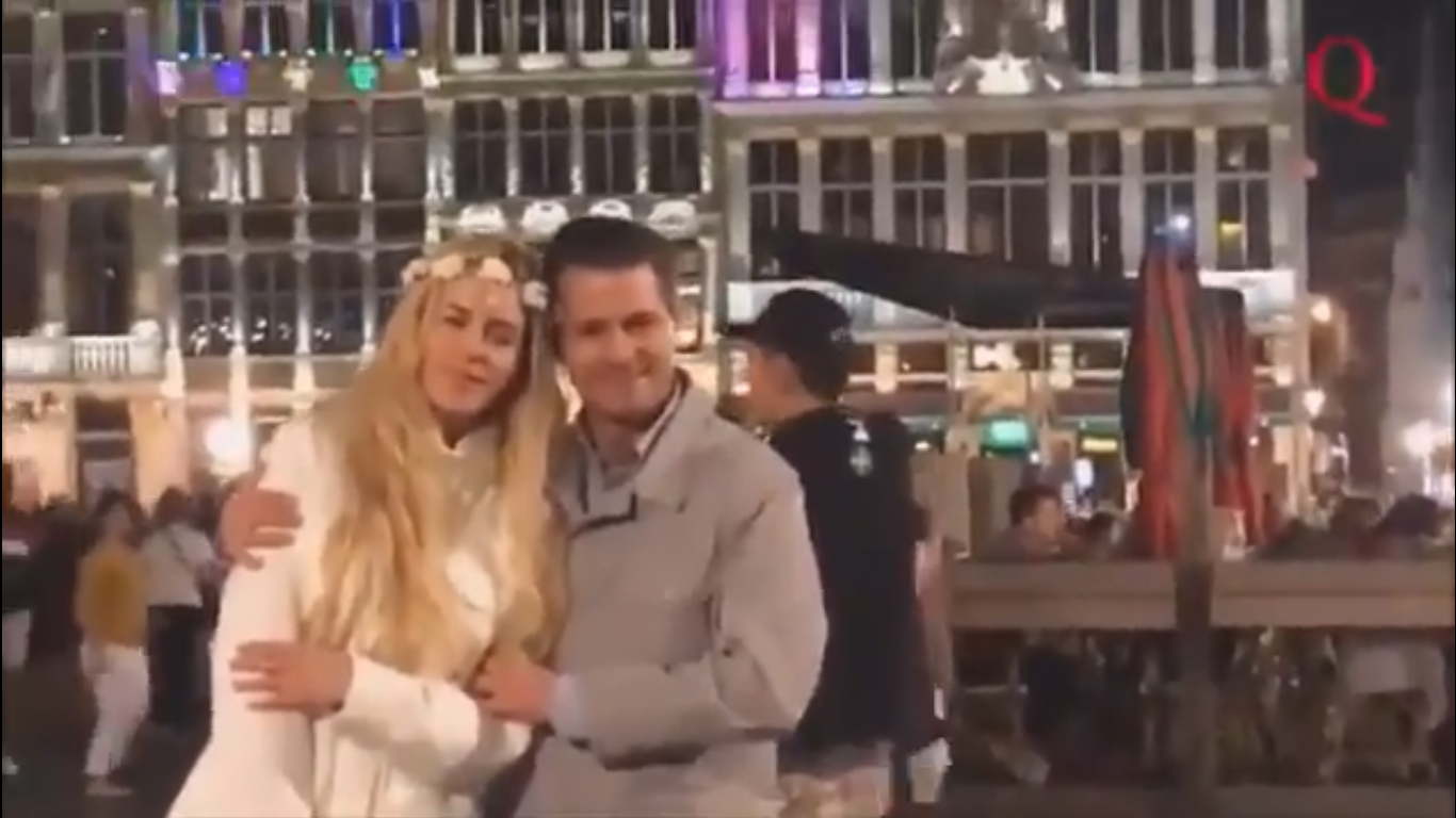 Se divierte Peña Nieto con su novia en Bruselas