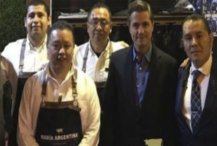 Peña Nieto reaparece en restaurante de Edomex