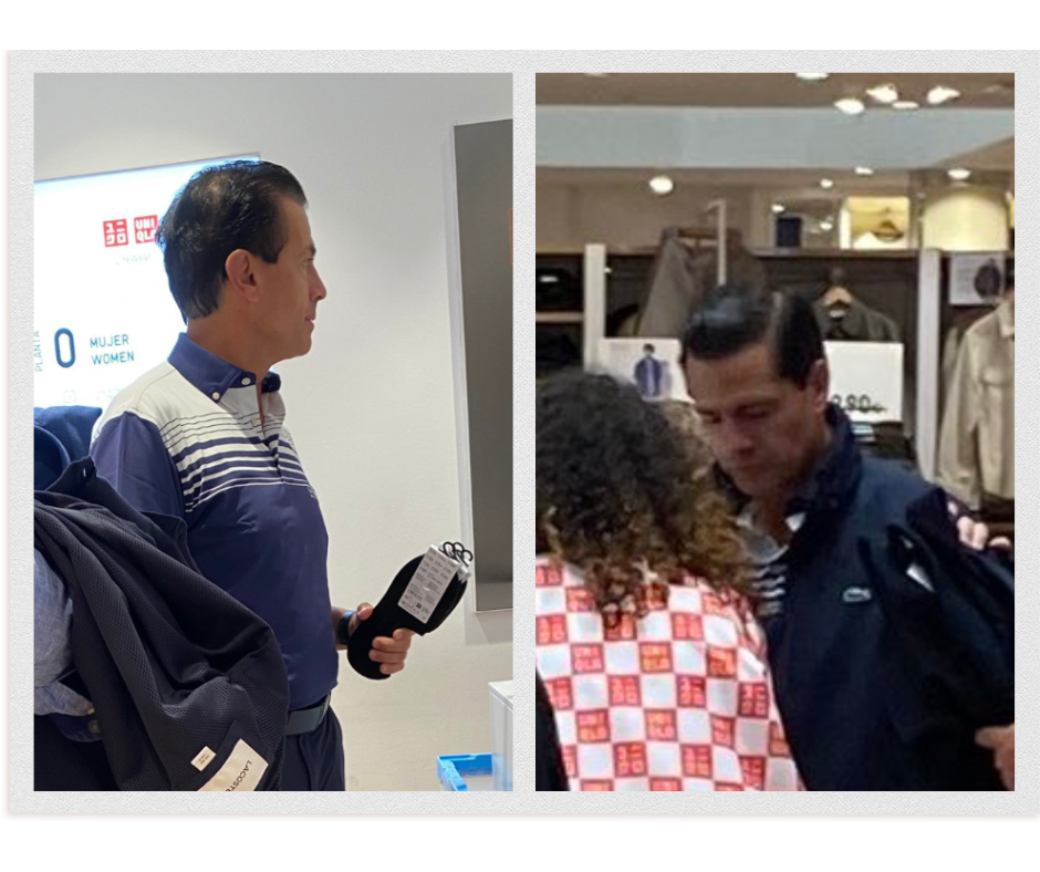 Captan al ex presidente Peña Nieto de compras… en Madrid