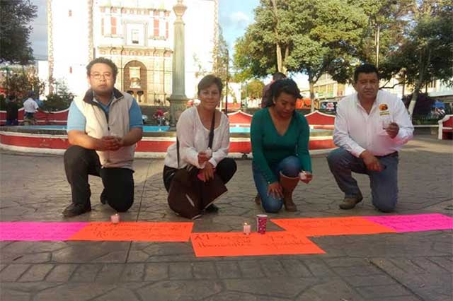 Exigen en Puebla justicia por homicidios de periodistas