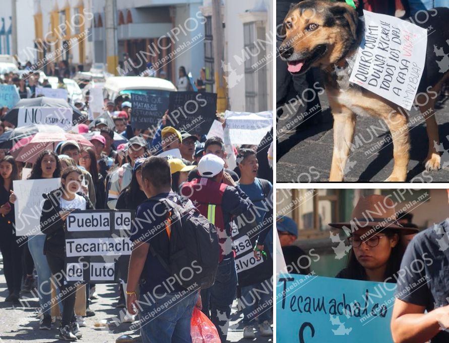 Estudiantes salen a las calles en Tecamachalco para exigir seguridad