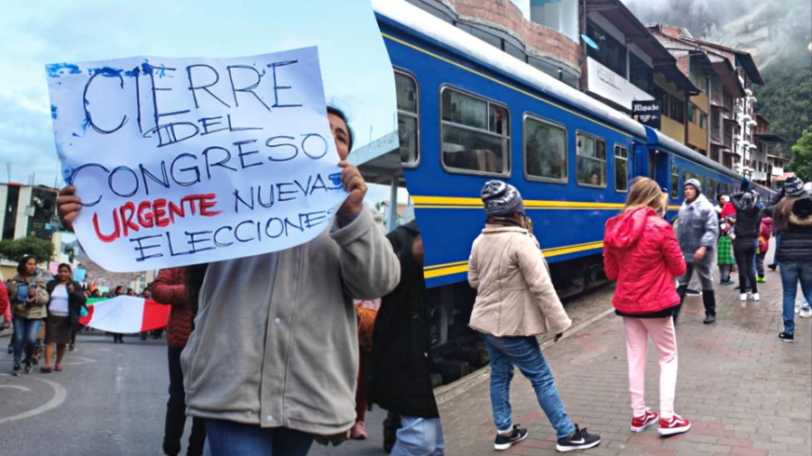 Aeropuerto de Cuzco y trenes a Machu Picchu paralizados por protestas