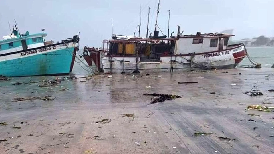 En Yucatán desaparecen 15 pescadores por el paso de Milton