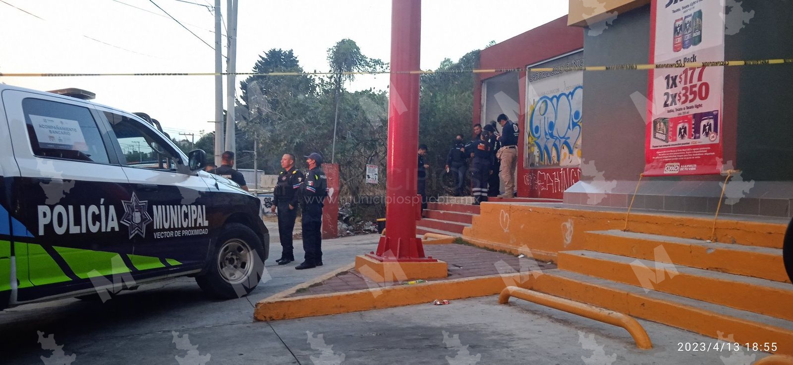 Muere indigente a las afueras de un Oxxo en Mayorazgo, Puebla