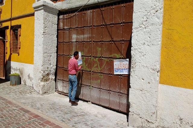  Ayuntamiento de San Pedro clausura obra por carecer de permisos