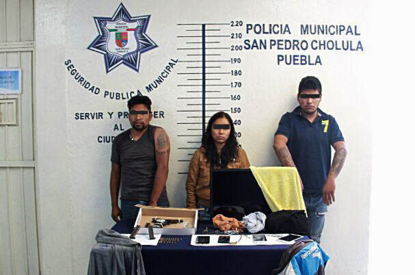 Capturan a banda de ladrones en comunidad de San Pedro Cholula