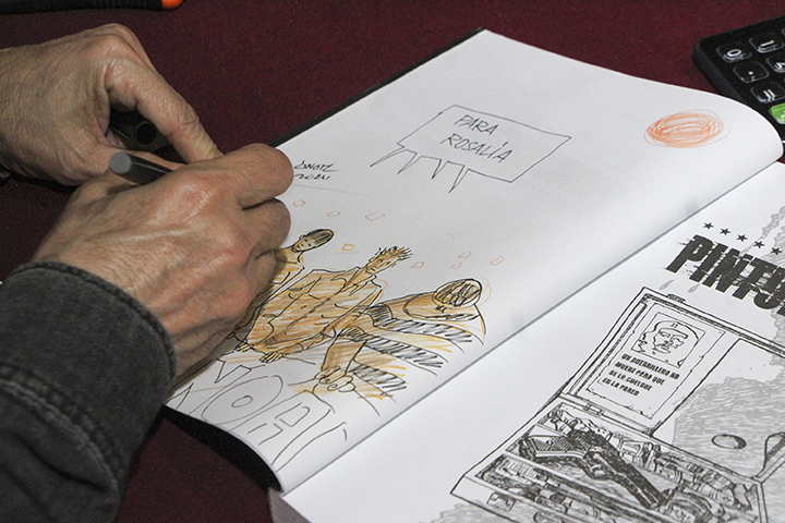 Presentan Pinturas de Guerra, novela gráfica de Ángel de la Calle
