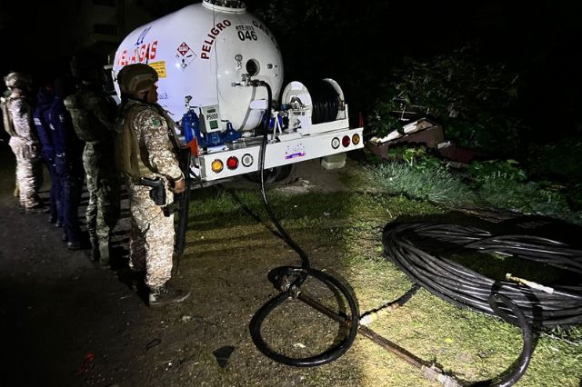 Policía de Texmelucan aseguró pipa empleada para traslado y venta ilegal de gas