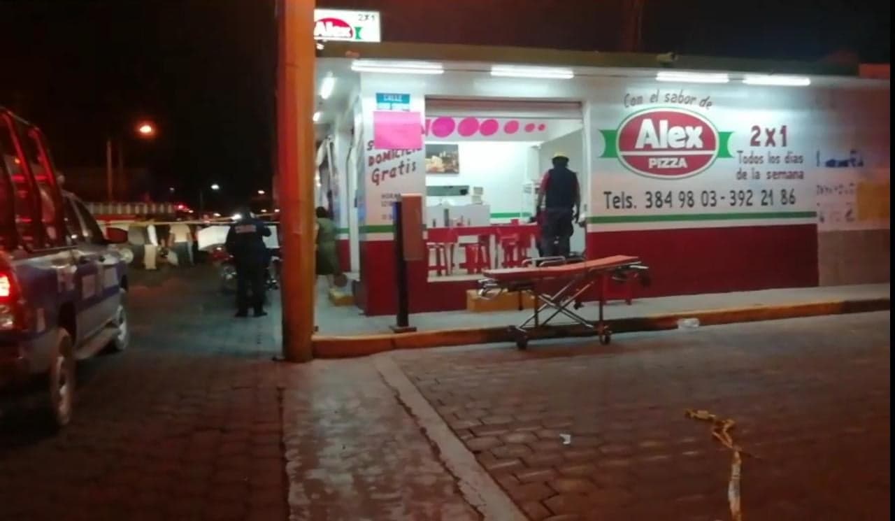 Balacera en pizzería deja 3 personas heridas en Tehuacán