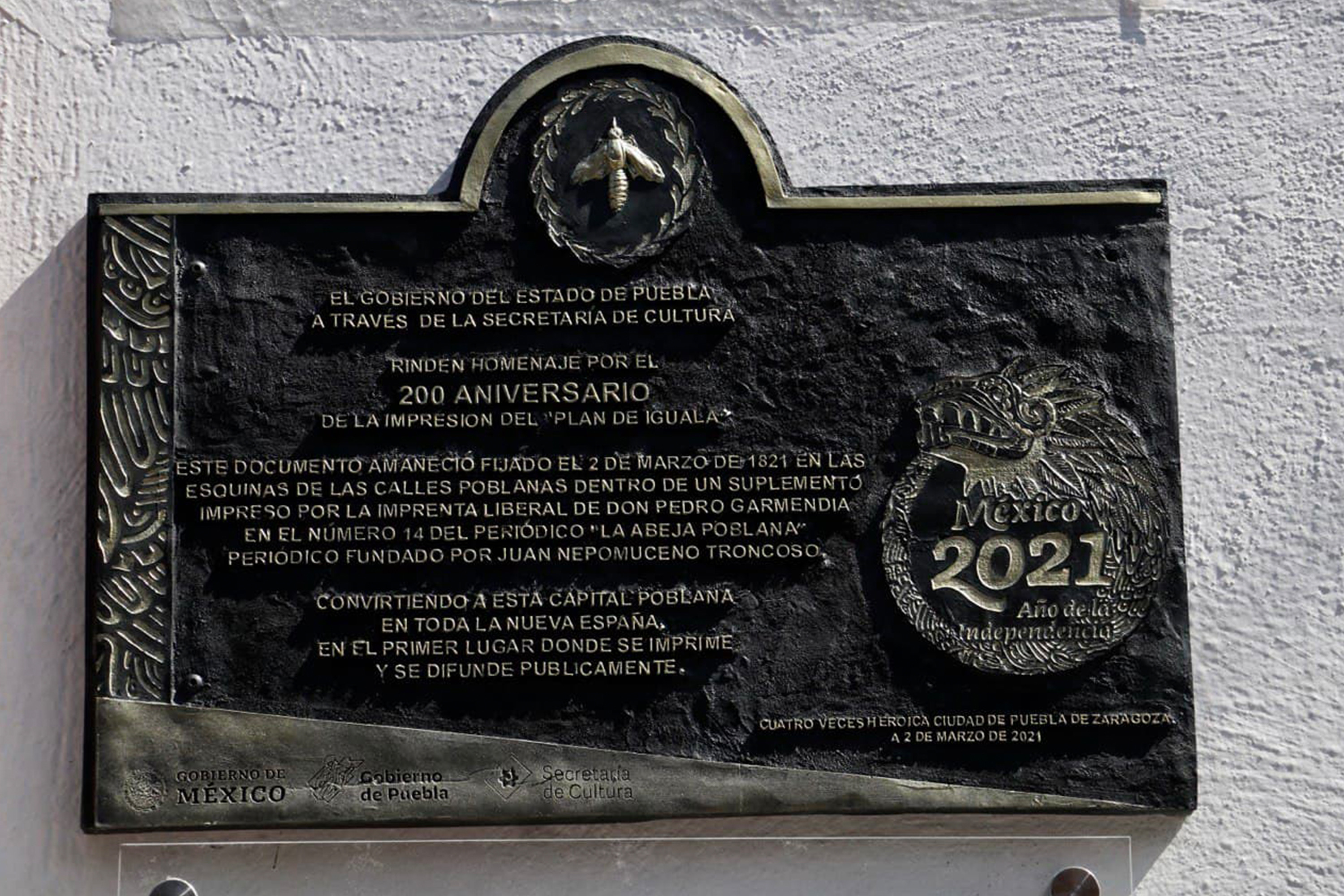 Conmemoran 200 años de la impresión del Plan de Iguala